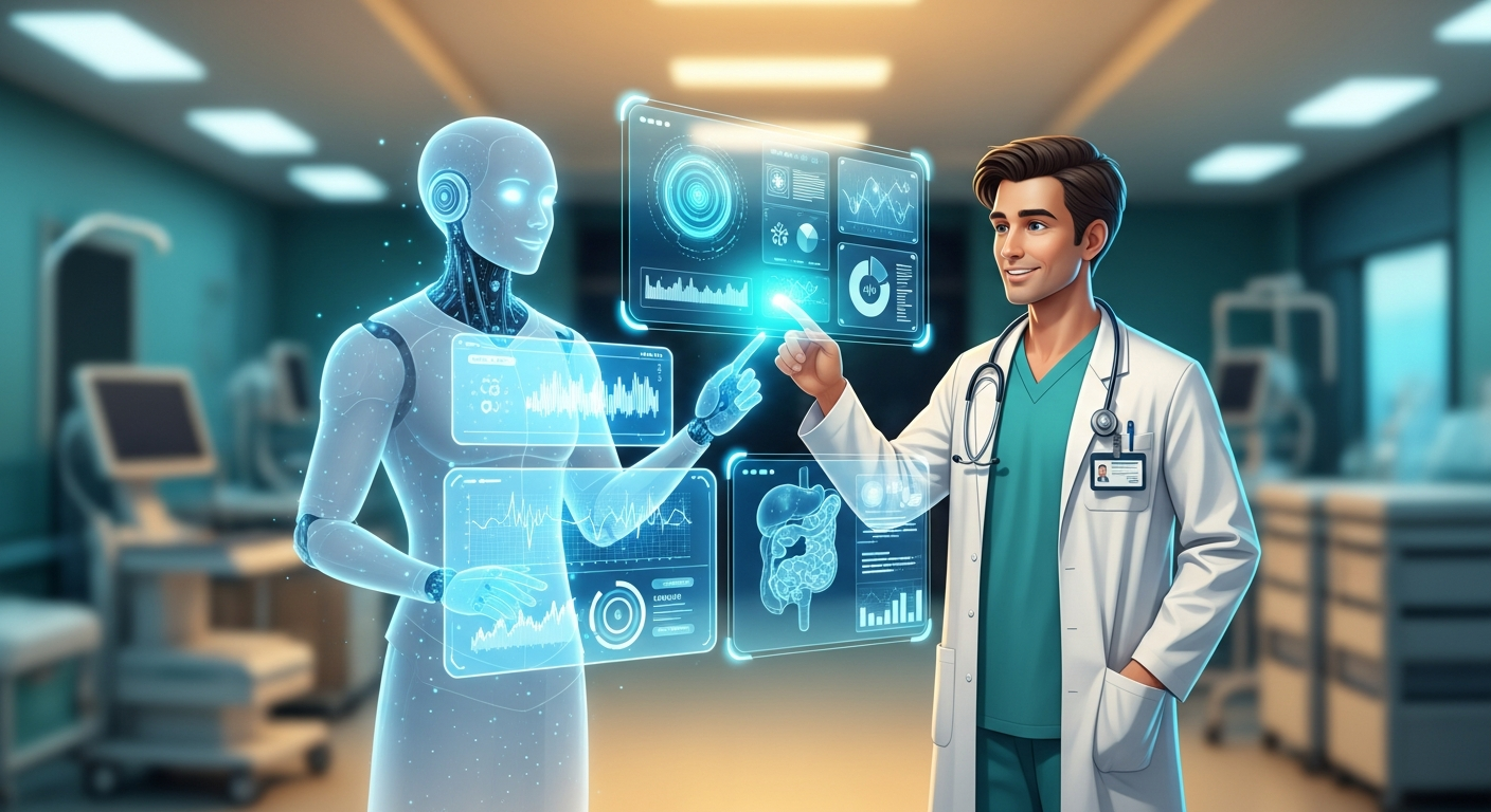 AI-powered healthcare technology helping doctors and patients