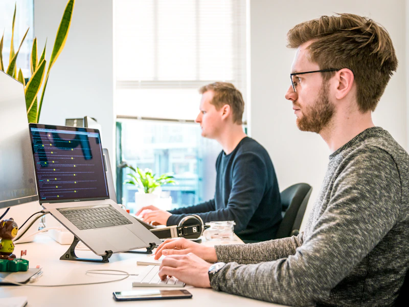 A team working together on an AI strategy